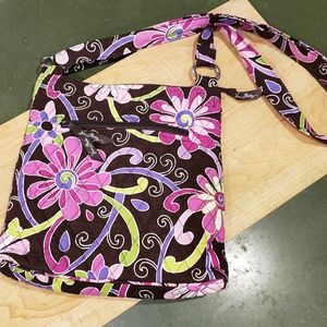 Vera Bradley Hipster Purple Punch EUC